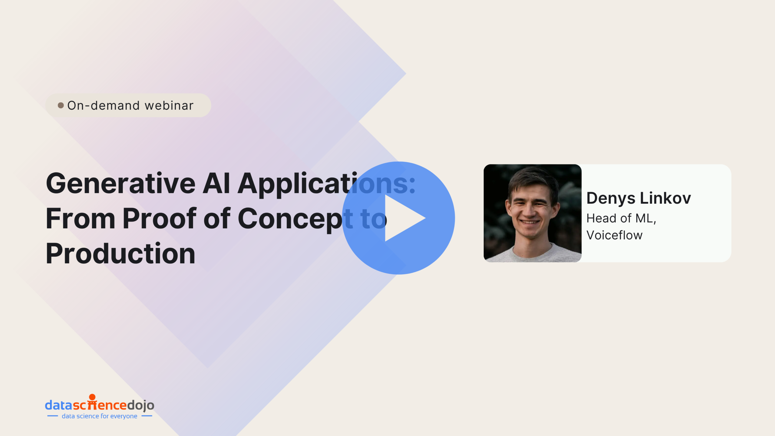 Generative AI applications: From proof of concept to production