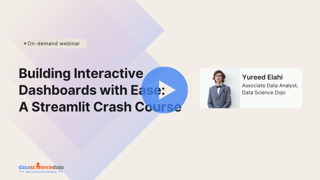 Building interactive dashboards with ease: A Streamlit crash course