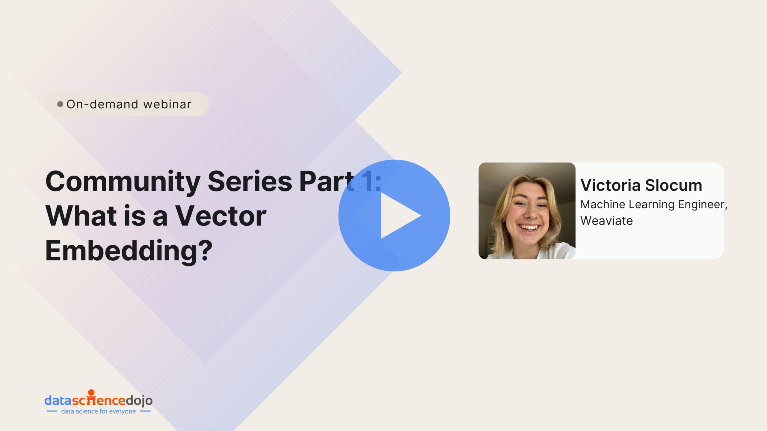 Part 1: What is a vector embedding? | master vector embeddings with weaviate